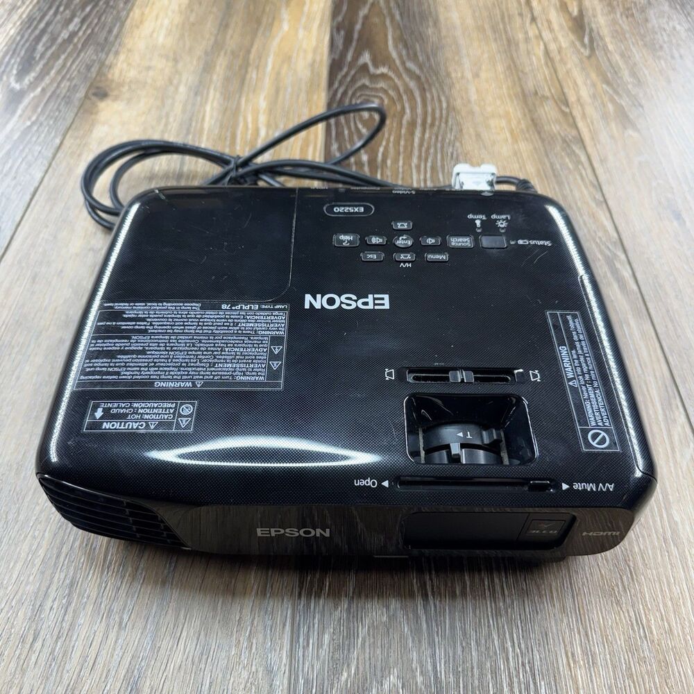 Epson EX5220 H551A LCD Projector ELPAP07 Wireless Adapter WN7512BEP High Hours